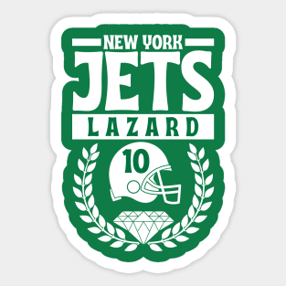 New York Jets Allen Lazard 10 Helmet American Football Sticker